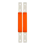Front view of the set of two bus bars for the Endurance 5 batteries